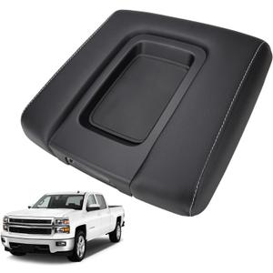 Front Seat Center Console Armrest Lid for Chevy Suburban Tahoe Silverado 1500 2500 3500 GMC Sierra Yukon XL Cadillac Escalade ESV 2014 2015 2016 2017 2018 2019 2020 14 15 16 17 18 19 20 22881398 Black