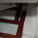 Dog Ramp for Bed or Couch, Wooden Pet Ramp with 20 Gentle Slope, Removable Side Rails, Non-Slip Surface, Top Platform & Wheels, Safe Bed Ramp for Small, Large & Senior Dogs, 60" Long, Mahogany