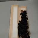 Human Crochet Hair for Black Women 18inch 60g Pre Separated 50 Strands Deep Wave Feather Miracle Knots Crochet Human Hair Easy Install Hook Design, Invisible Knots, Lightweight & No Itch Boho Hair