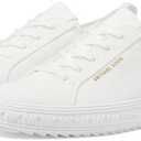 Michael Kors Womens Grove Knit Lace Up, 7.5, Optical White