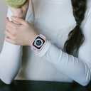 CRIS-BAND Bumper Bands Compatible with Apple Watch Band 45mm 44mm 42mm 41mm 40mm 38mm for Women Men, Water Shock-Proof Strap for iWatch Apple Watch Band with Case for Series 9 8 7 6 SE 5 4 3 2 1 (Jelly-Purple)