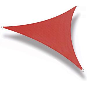 LOVE STORY 16' x 16' x 16' Triangle Sun Shade Sail Canopy Sunshade for Outdoor Patio Garden Backyard, Terra Red 