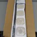 Bathroom Vanity Light, Square Design 4 Lights Morden Bathroom Lighting Fixtures Over Mirror, Black Bathroom Light Vanity Fixtures for Bathroom/Living Room/Bedroom