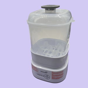 GROWNSY Bottle Sterilizer and Dryer, Compact Electric Steam Baby Bottle Sterilizer (Esterilizador de Biberones), Bottle Sanitizer for Baby Bottles, Pacifiers, Pump Parts