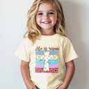 Toddler Boys Easter Shirt for Kids Girls Easter Bunny T-Shirts Tops Funny Graphic Tee Short Sleeve 2T-8Y (Yellow)