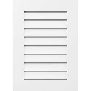 Ekena Millwork GVPVE12X3601SF Vertical Surface Mount PVC Gable Vent, 12 W Inch x 36 H Inch, Factory Primed White