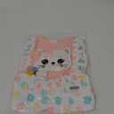 Baby Girl Clothes 12 18 Months Romper Infant Ruffle One Piece Cute Cat Cartoon Dress Fall Winter Long Sleeve Outfits with Headband Pink 12-18 Months