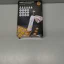 EooUooIP Cookie Press Gun Kit, Spritz Cookie Press, Cookies Maker, Stainless Steel and Plastic, with 12 Cookies Discs and 6 Nozzles for Baking Biscuit Making and Cake Decoration