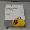 Freshmage Fruit Storage Containers for Fridge with Removable Colander, Airtight Food Storage Container, Dishwasher Safe Produce Saver for Refrigerator, Keep Berry Fruit Fresh Longer 4 pcs Small Clear