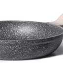 CAROTE Nonstick Frying Pan Skillet,Non Stick Granite Fry Pan Egg Pan Omelet Pans, Stone Cookware Chef's Pan, PFOA Free,Induction Compatible(Classic Granite, 8-Inch)