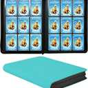 Premium 9-Pocket Trading Card Binder, Zip Closure, Double-Sided Card Album Holds 540 Cards, PU Cover Side-Loading Holder for MTG, TCG, Baseball, Football, Sports Cards (Sky Blue)