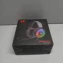 Redragon H350 RGB Wired Gaming Headset, Dynamic RGB Backlight - Stereo Surround-Sound - 50MM Drivers - Detachable Microphone, Over-Ear Headphones Works for PC/PS4/XBOX One/NS (USB + 3.5mm, Black)