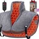 30s Fast Hot Heating Pad for Neck Shoulders and Back, Far Infrared Heating Pad, 6X Deeper Pain Relief, 160, 8 Temp Setting, 4H Auto Off, Memory Function, 24"X20", Birthday Gift to Parent Men Women
