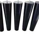 12 inch Tempurpedic Tapered Adjustable Base Legs Set of 6, M8 & M10 Threading.