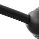 Moen Matte Black 54 to 72-Inch Adjustable Fixed Mount Single Curved Shower Curtain Rod for Bathroom, CSR2160BL