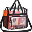 Oraben Clear Tote Bag Clear Bag Stadium Approved 12x6x12 Stadium Bag for Work, Sports Games,Gym