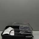 SNTD Dish Drying Rack, Expandable Dish Rack for Kitchen Counter, Stainless Steel Dish Drainer with Drainboard Set and Utensil Holder (Black)