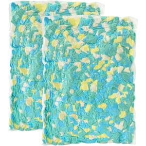 11lbs Bean Bag Filler, Shredded Memory Foam Filling for Pillow Stuffing Cushion Arts Crafts Refill, Without Added Gel Particles, Premium Soft and Great for Stuffing (Multi Color and Shape)