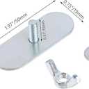 5 Pcs 5 × 40mm Silver Iron Butterfly Nuts with Wing Bolt Sets, Machine Fastener, Fasteners Parts Screws Hand Twist Tighten Wing Nuts for Electronic Equipment