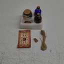 Potion Bottles Halloween Decoration, Set of 4 Glass Potion Bottles with Corks and 10 Halloween Bottle labels, Halloween Tiered Tray Decor, Halloween Decorations Indoor