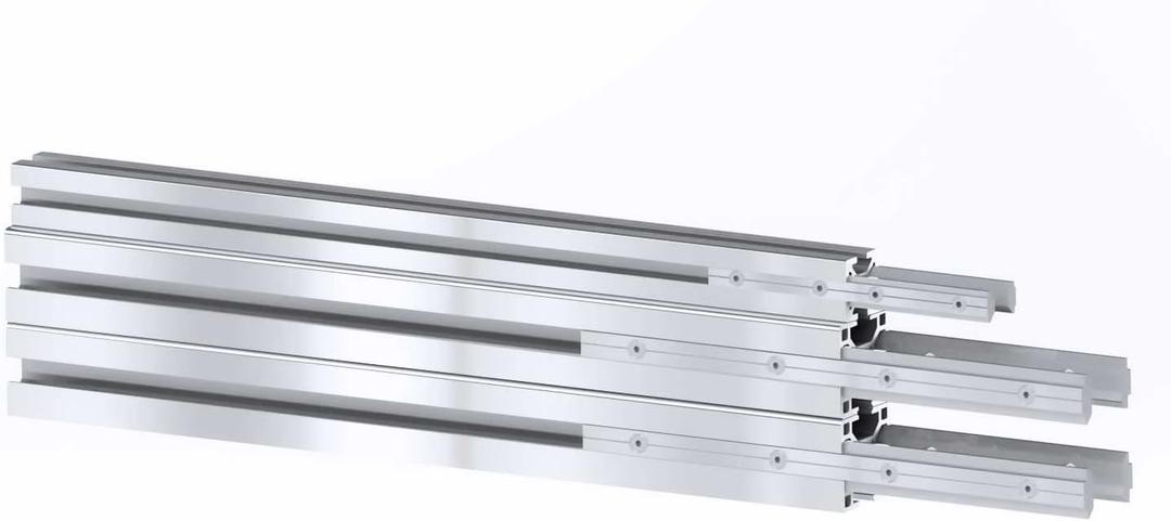 Zozen Chainsaw Mill Aluminum Profile 12inch, Used for Spliced Extension to 48inch, Help to Extend Cutting Size to 48inch, Only match for Zozen Chainsaw Mill