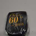60th Birthday Decorations for Men Women, 60th Birthday Party Supplies, 60th Birthday Neoprene Can Cooler Sleeves Pack of 12, Black Gold Sixty Year Old Birthday Party Favors