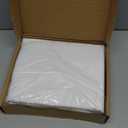 Amazon Basics Lightweight Super Soft, Wrinkle-Free, Easy Care Microfiber 4-Piece Bed Sheet Set with 14-Inch Deep Pockets, Full, Bright White, Solid