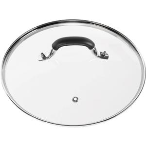WishDirect 10.25 Inch Tempered Glass Lid Compatible with 1010.25 Inch Lodge Cast Iron Skillet and 5 Quart Dutch Ovens
