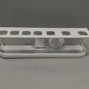 Yimerlen Airwrap Storage Holder Compatible with Dyson Airwrap Curling Iron Wall Mounted Storage Rack Holder for Home Organizer (with Comb) White (Classic Style)