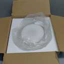 Semi Flush Mount Ceiling Light, Globe Glass Ceiling Light Fixture, Gold Modern Lighting for Hallway Porch Corridor Kitchen Bedroom, Bulb Not Included