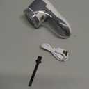 POPCHOSE Fabric Shaver, Sweater Shavers to Remove Pilling, Lint Shaver with 6-Leaf Blades, Electric Lint Remover for Clothes, Couch, Furniture, Fuzz, Lint Ball, Pillings, USB Rechargeable (Grayish White)