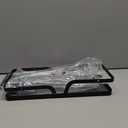 Taozun Paper Towel Holder with Shelf, Kitchen Paper Holder Spice Rack Black Paper Towel Roll Holder RV Paper Towel Rack with 4 Hooks(2 Installation Methods - Self-Adhesive and Drilling)