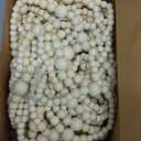 Christmas Wood Bead Garland 49.2 ft Natural Color Wooden Beaded Garland Rustic Christmas Vintage Decorations Boho Country Farmhouse Ornaments or Winter Holiday Indoor Home Xmas Tree Decor