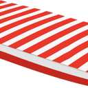 PNP FKJP Outdoor Bench Cushion 48" x 18" x 3", Waterproof Patio Furniture Cushions,Outdoor Porch Swing CushionRed White