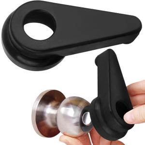 Impresa Door Knob Extension 2-Pack - Soft Black Rubber Compatible Only with 2"-2.5" Ball-Shaped Doorknobs - Slip-Resistant Grip & Easy Install - Adaptive Door Turner & Handle Gripper Impresa Door Knob Extension 2-Pack - Soft Black Rubber Compatible Only with 2"-2.5" Ball-Shaped Doorknobs - Slip-Resistant Grip & Easy Install - Adaptive Door Turner & Handle Gripper