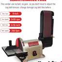 BUCKTOOL Direct Drive Bench Belt Sander, 4x36 in Belt and 8 in Disc Sander, 3/4HP Belt Sander for Woodworking, 5.0A Benchtop