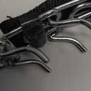 Supet Dog Prong Collar, Dog Choke Collar Adjustable Dog Pinch Collar with Quick Release Buckle/Nylon Cover for Small Medium Large Dogs (L (Neck:18''-20'' Weight Around:70 lbs), Black)