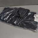 Women's Fleeced Performance Jacket - Full-Zip Stand-Up Collar, Warm Fleece for Winter Daily Wear (Black, M)