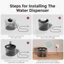 IMIPAW Automatic Cat Feeder 5G WiFi and Water Dispenser, Timed Dry Food Dispenser APP Remote Control, Programmable Portions, with Desiccant, Cat Fountains for Drinking with Filter, Small Pets (Combo)