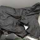 Insulated Inflatable Hot Tub Cover Round Full Coverage Hot Tub Thermal Cover Cap Dustproof Outdoor Energy Saving Spa Covers with Zipper Door and Adjustable Strap for Keeping Warm (Black, 73"D x 28"H)