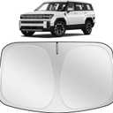 XHRING Windshield Sun Shade Sunshade Compatible with Hyundai Santa Fe 2026 2025 2024 2023 2013-2022 Accessories, Car Front Window Sun Shield Protection Cover