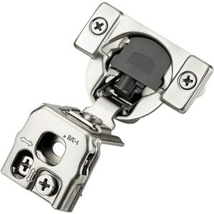 60 Pack 30 Pairs 1-3/8 inch Overlay Soft Close Hinges for Kitchen Cabinet Hinges Satin Nickel Hidden Hinges Stainless Steel Concealed Hinge self Closing