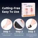 IEADEN Precut Kinesiology Tape for Bunion, 40 Pcs, Bunion Corrector & Relief, Big Toe Support and Pain Relief, Breathable Hypoallergenic Latex-Free Tape (Black)