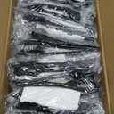250 Plastic Cutlery Packets - Knife Fork Spoon Napkin Salt Pepper Sets | Black Plastic Silverware Sets Individually Wrapped Cutlery Kits, Bulk Utensil Cutlery Set Disposable To Go Silverware
