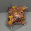 CQURE 4 Pack Fall Leaf Garland, 5.9FT Autumn Maple Leaf Garland, Silk, Orange, Curved (23.6FT-4pack)