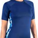 Kanu Surf Women's Breeze UPF 50+ Short Sleeved Active Rashguard & Workout Top (Blue, XS)