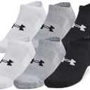 Under Armour Unisex Adult Training Cotton No Show Socks (6 Pairs) Large