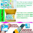 Christmas Glass Mosaic Tiles, 25mm/1Inch Square Tiles Crystal Mosaic Tile for Crafts, Colorful Tiles for Mosaic Project Supplies Home DIY Crafts Interior Decoration