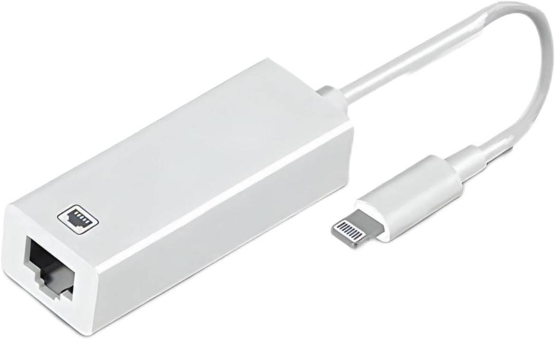 [Apple MFi Certified] Lightning to Ethernet Adapter, RJ45 Ethernet LAN Network Adapter Cable with 8 Pin Connector Compatible with iPhone 13/12/11/XS/XR/X/8/7/iPad/iPod, Plug and Play