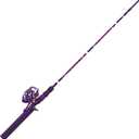 Zebco Splash Spincast Reel and Fishing Rod Combo, Fiberglass Rod, Ball Bearing System, All Metal Gears, 8-Pound Line